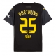 Borussia Dortmund Niklas Sule #25 Replike Gostujuci Dres 2024-25 Kratak Rukav